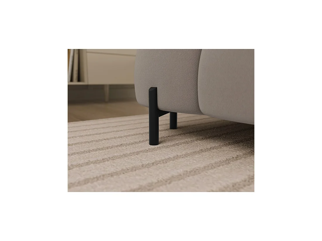 Canapé panoramique convertible Beige angle droit FERARIA 358x93x202cm