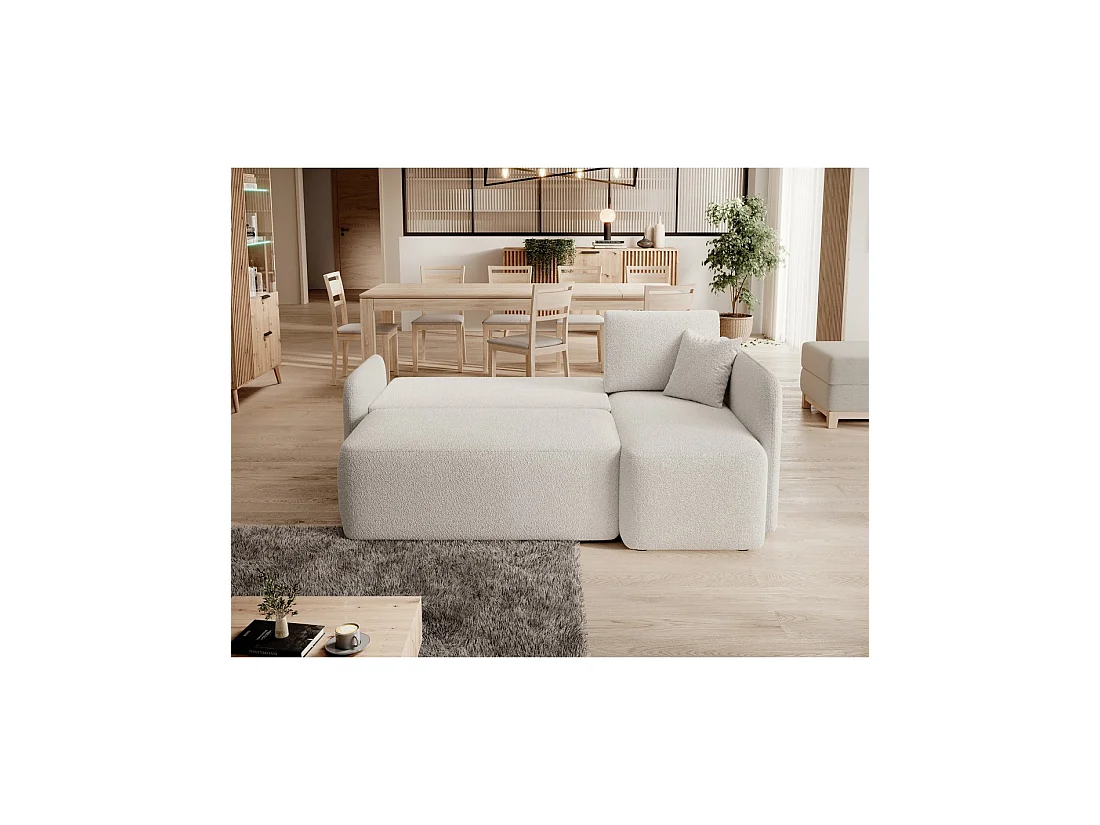 Canapé d'angle collection HEDSON coloris Blanc