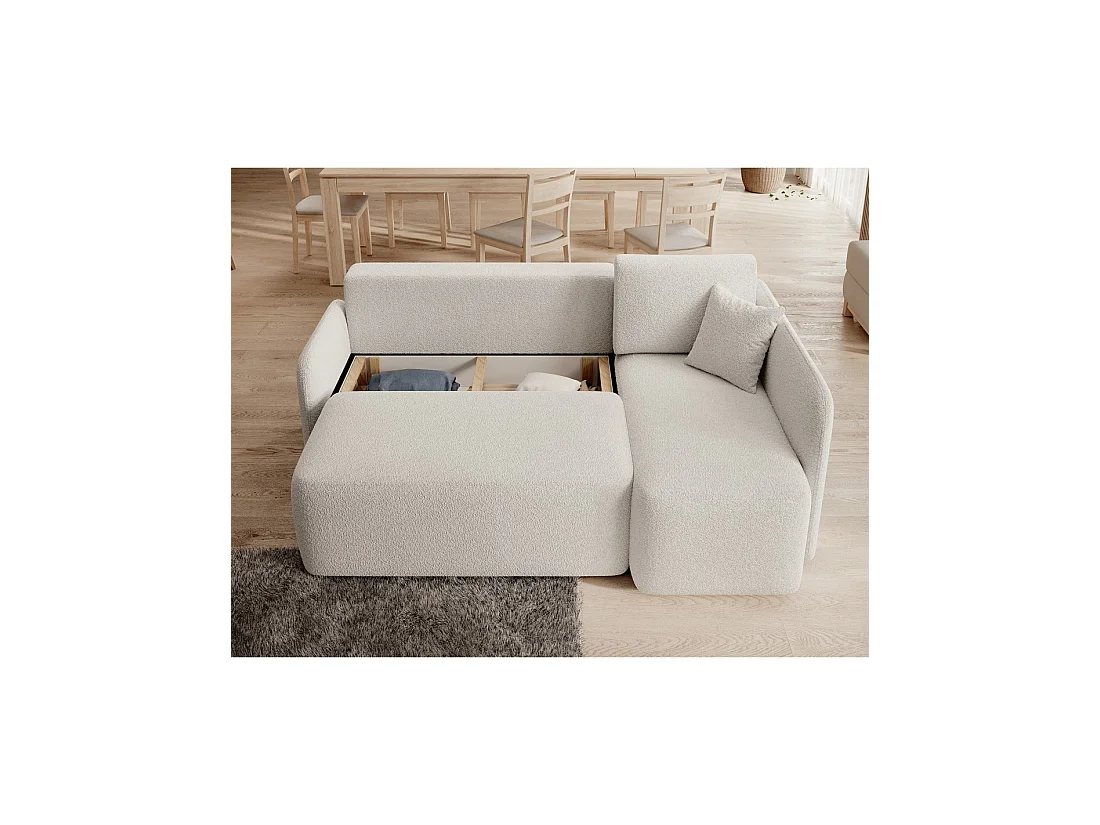Canapé d'angle collection HEDSON coloris Blanc