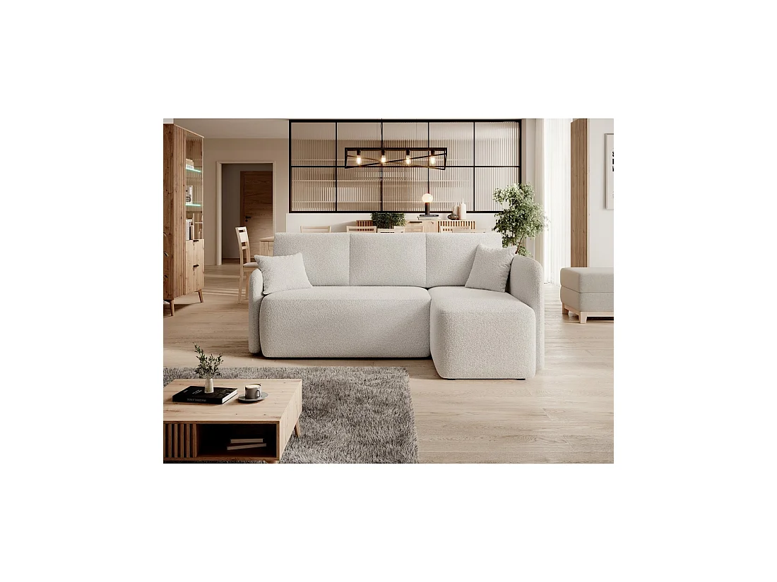 Canapé d'angle collection HEDSON coloris Blanc