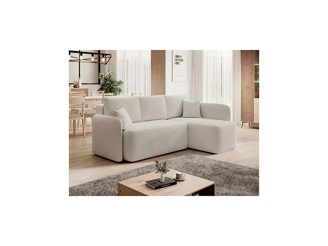 Canapé d'angle collection HEDSON coloris Blanc