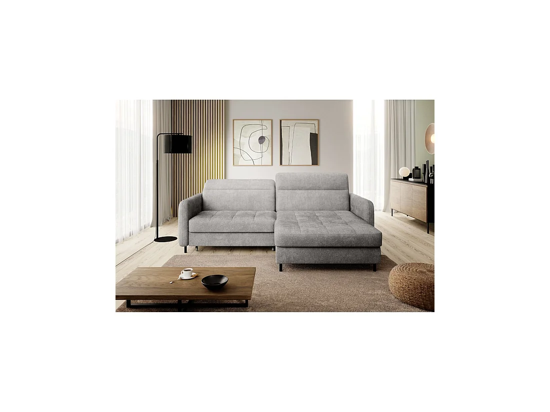 Canapé d'angle collection GOUMSI coloris Gris foncé