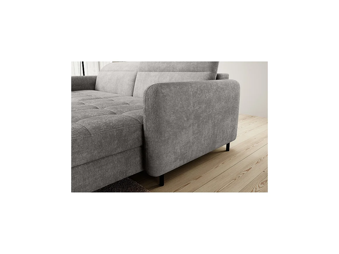 Canapé d'angle collection GOUMSI coloris Gris foncé