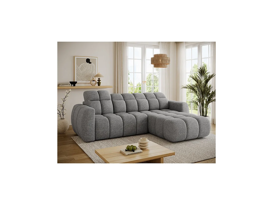 Hoekbank FANOTI elektrisch 3-zits beige - rechterhoek