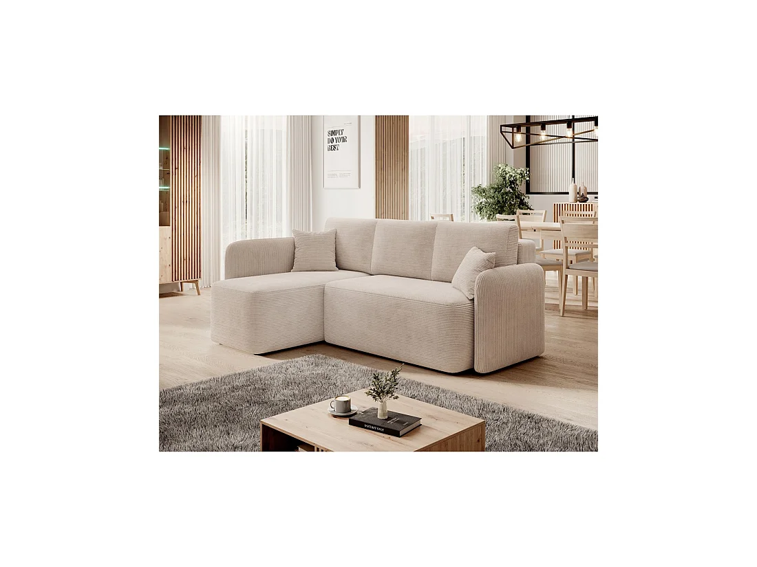 Canapé d'angle collection HEDSON coloris Beige