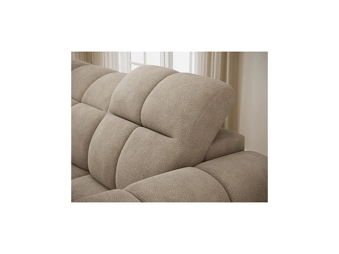 Hoekbank FANOTI elektrisch 3-zits beige - linkse hoek - versie 2