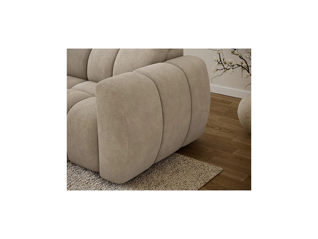 Hoekbank FANOTI elektrisch 3-zits beige - linkse hoek - versie 2