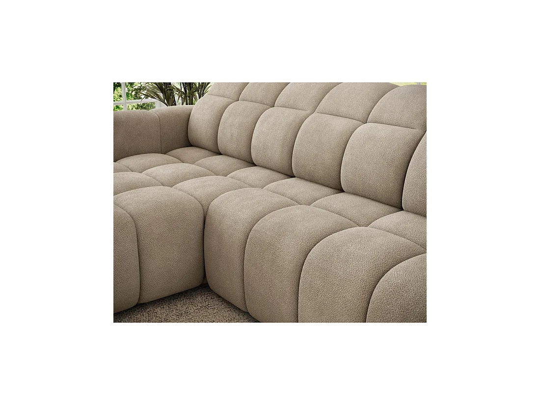 Hoekbank FANOTI elektrisch 3-zits beige - linkse hoek - versie 2