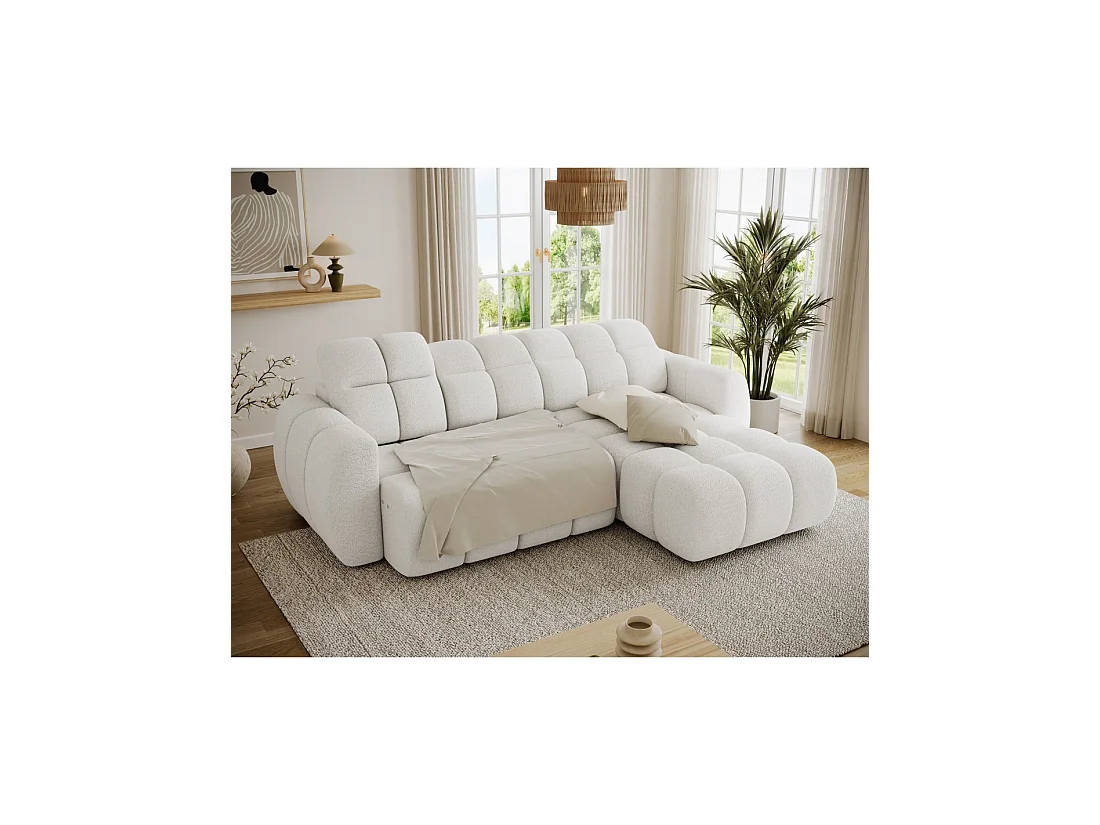Hoekbank FANOTI 3-zits elektrisch beige – rechterhoek – versie 2