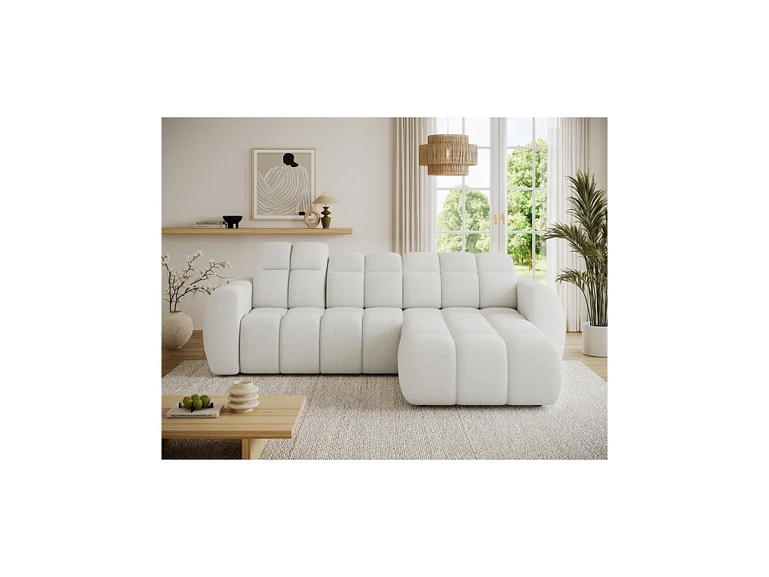 Hoekbank FANOTI 3-zits elektrisch beige – rechterhoek – versie 2