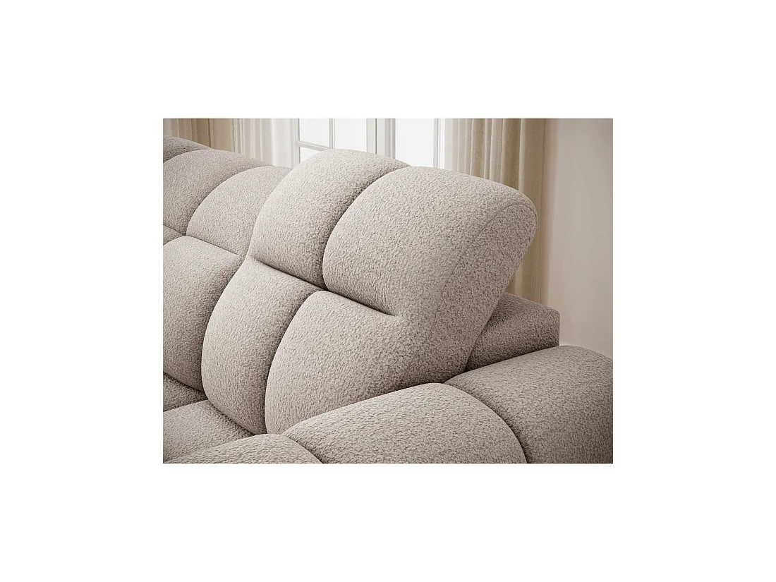 Hoekbank FANOTI elektrisch 3-zits beige - linkse hoek