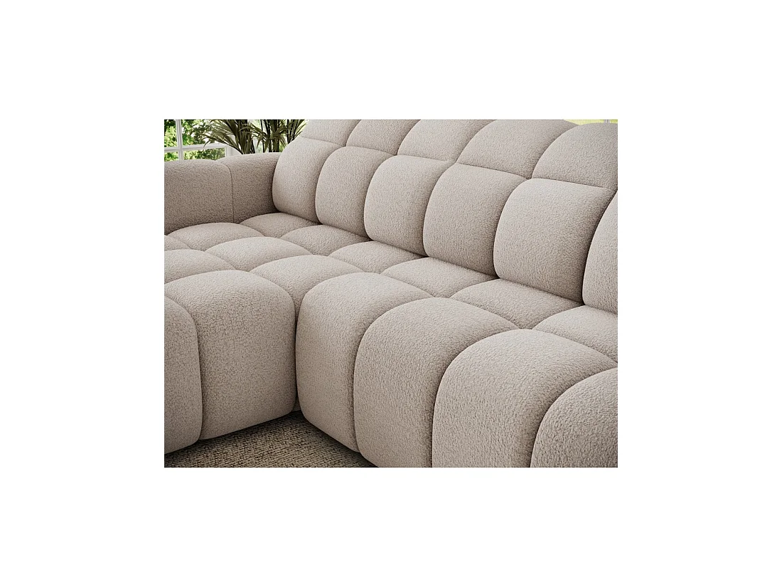 Hoekbank FANOTI elektrisch 3-zits beige - linkse hoek
