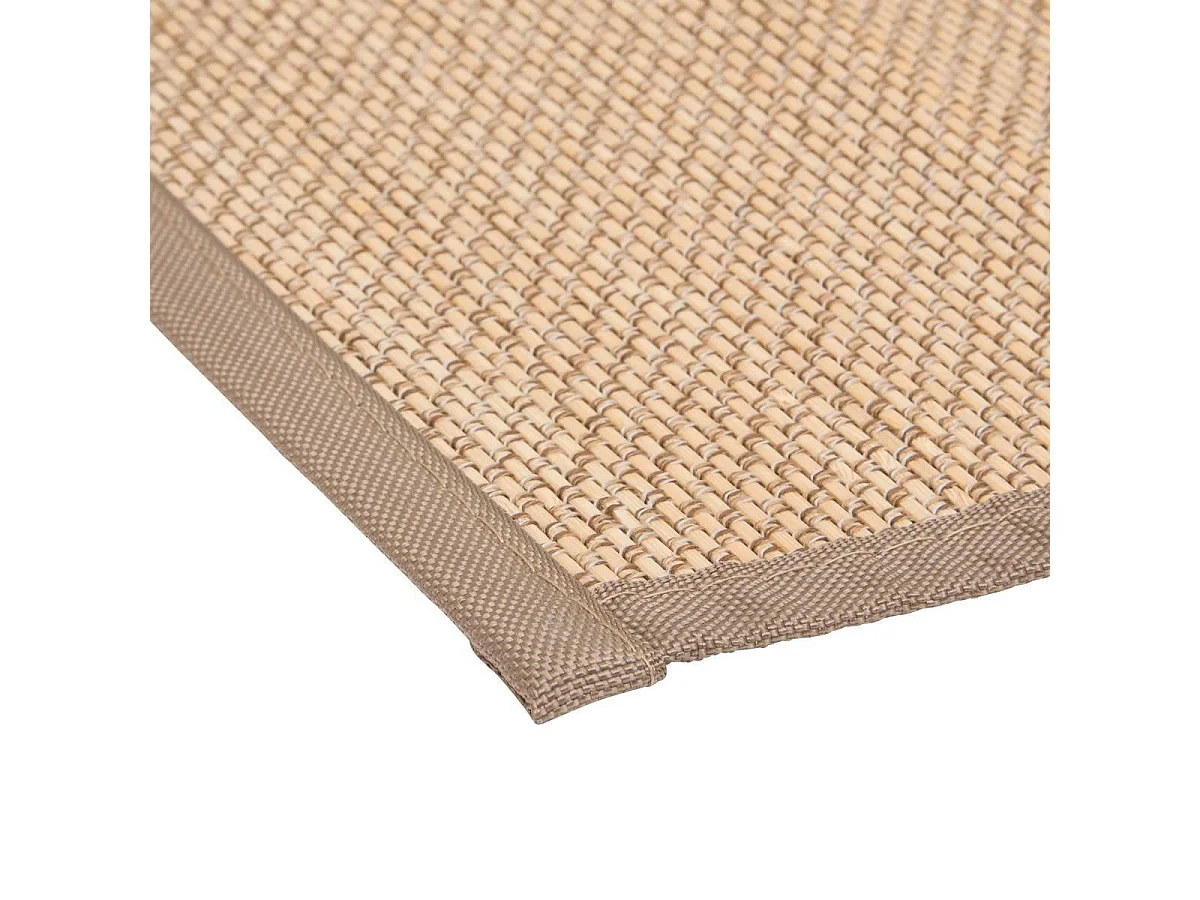 Tapis de Salle de Bain en Bambou "Stemy" 50x80cm Beige