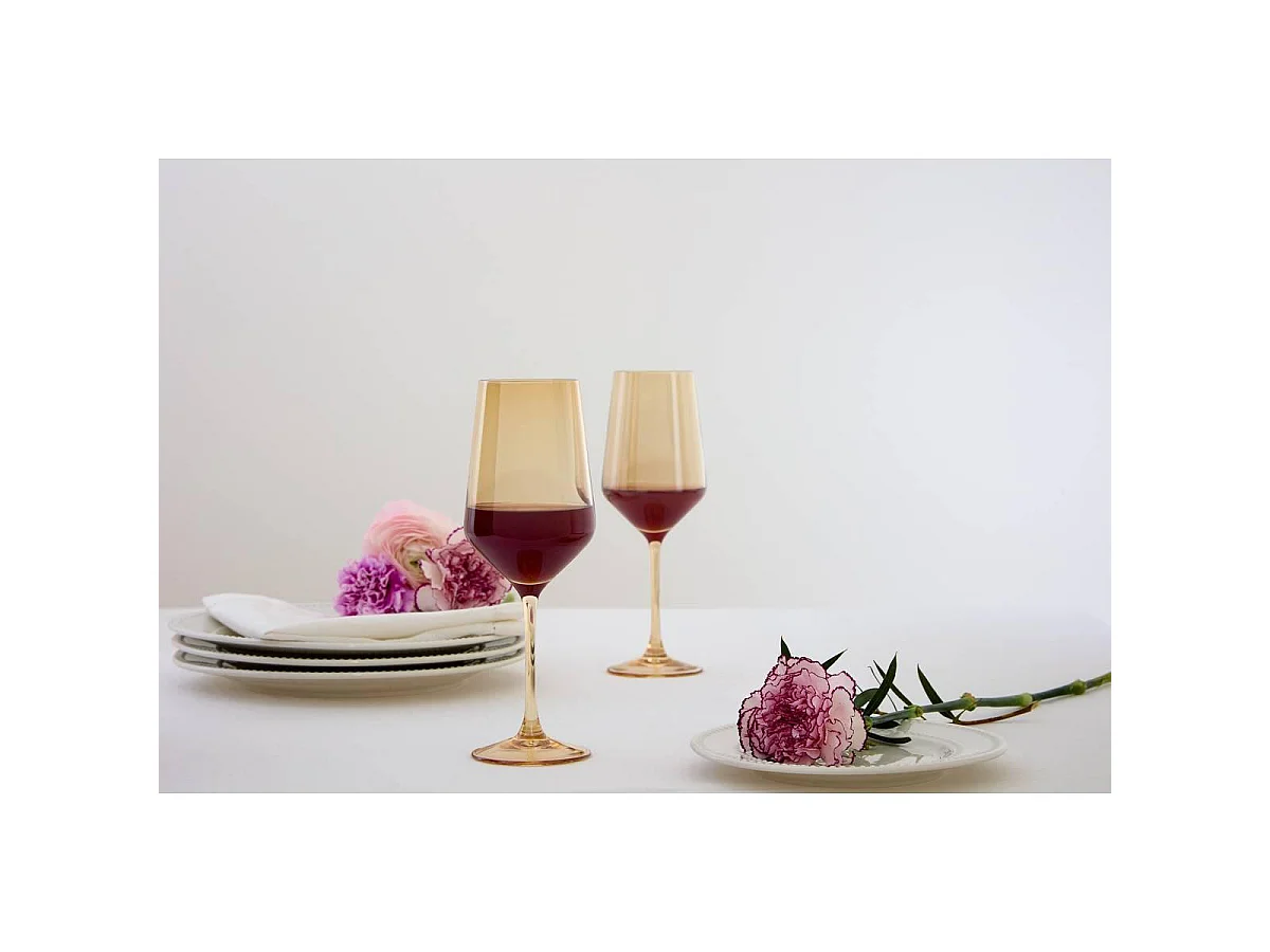 Lot de 4 Verres à Vin "Ambre" 42cl Ambre