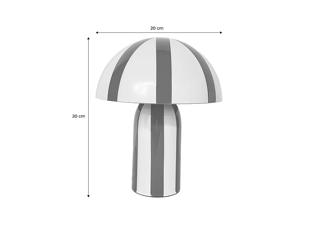 Lampe de table intérieur métal Ø20cm ocre - Nyx