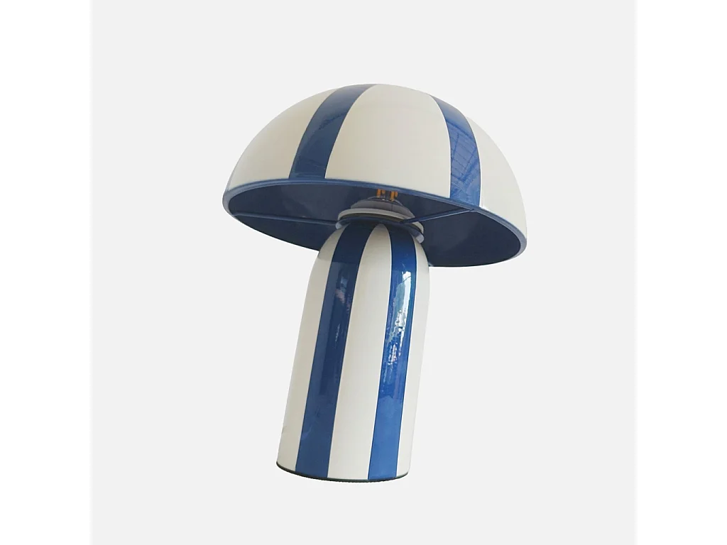 Lampe de table intérieur métal Ø20cm bleu - Nyx