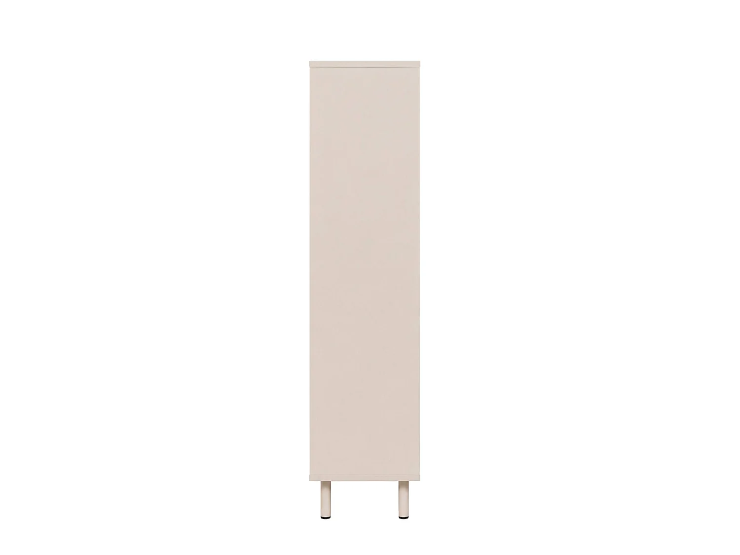 Meuble à chaussures décor bois et métal 3 abattants beige - Ellie