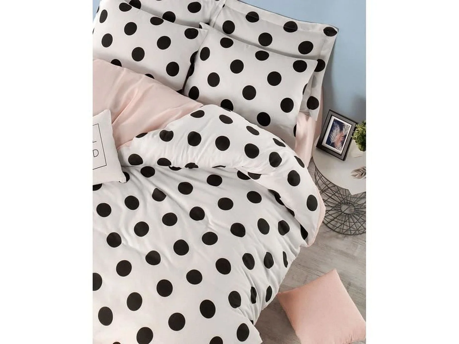 King Size Beddengoed Set - Wit Katoen-Polyester Dekbedovertrek 220 x 240 cm + 2 Kussenslopen 60 x 60 cm