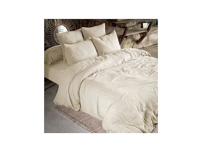 Taie d'oreiller Déco "Gaïa" 80 x 80 cm "Gaze de Coton" l'Effet Papillon
