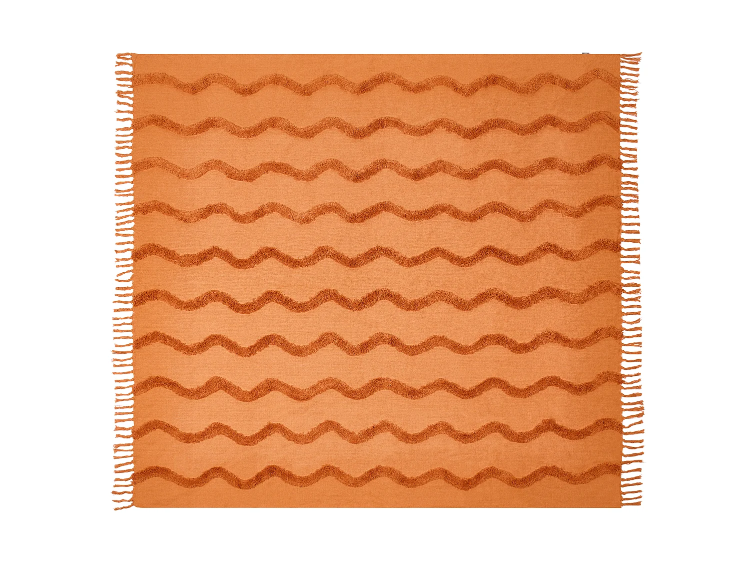 Couverture KHARI Coton 200 x 200 cm Orange