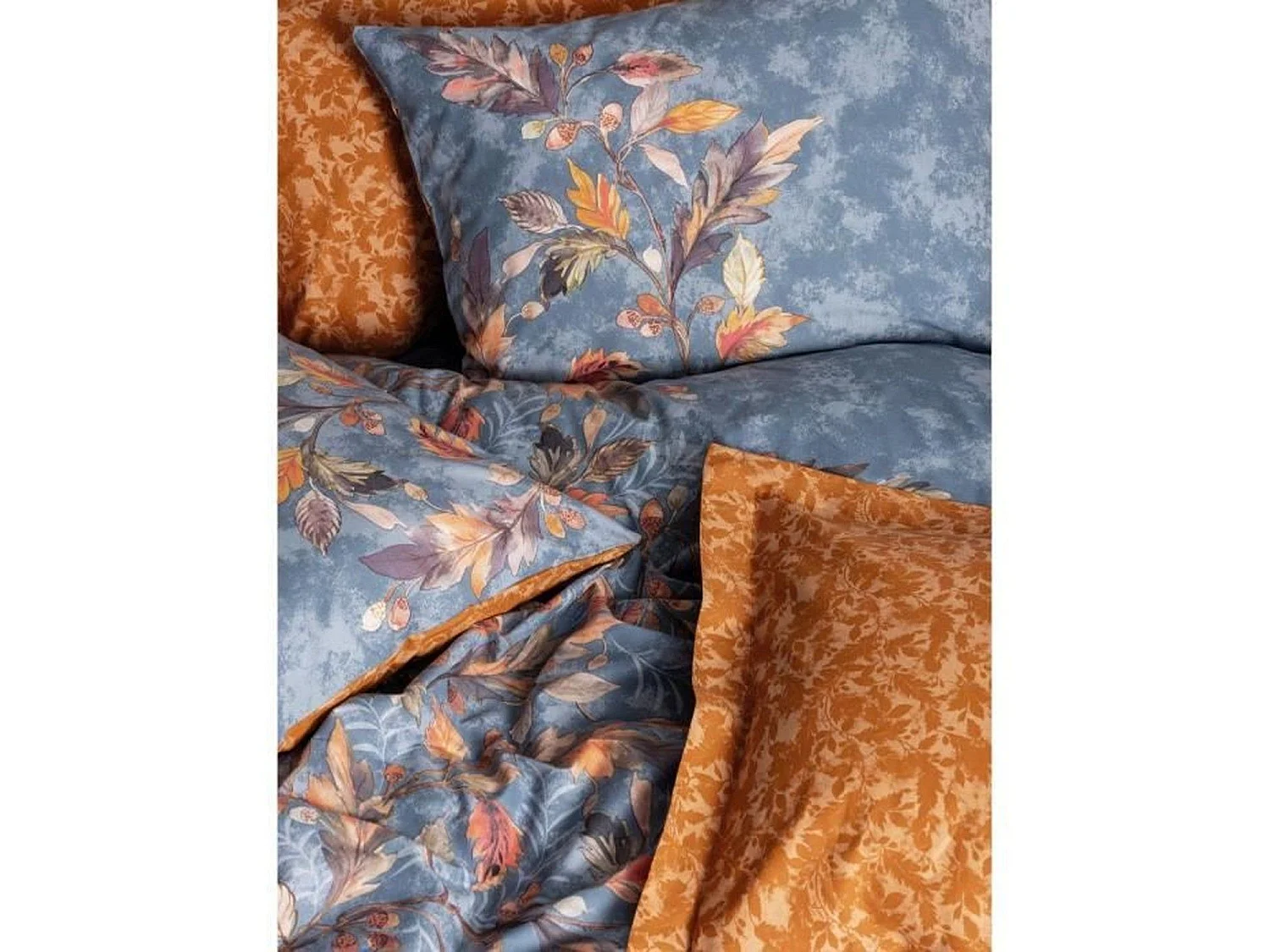 Luxe Omkeerbaar Dekbedovertrek Set - King Size 220 x 240, 100% Versterkt Katoen, Mosterd
