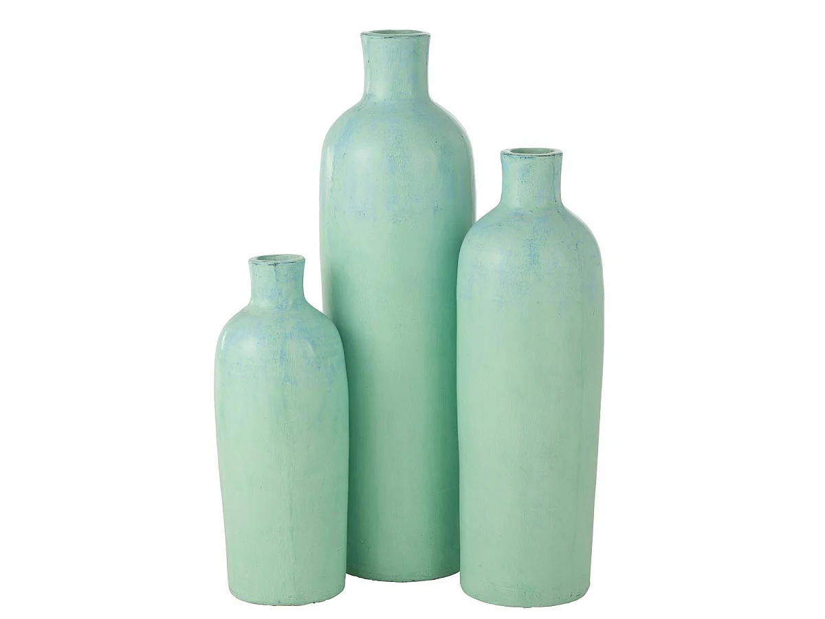 Vase Bouteille Déco "Justine" 100cm Bleu