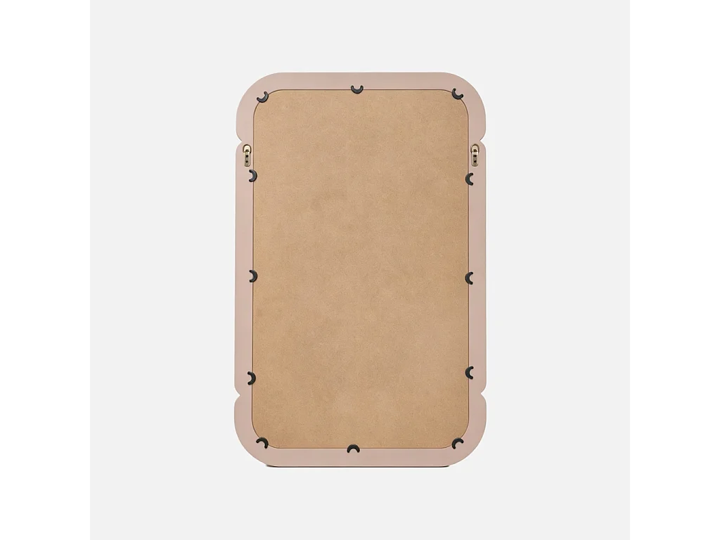 Miroir rectangulaire décor bois 106cm nude - Volt