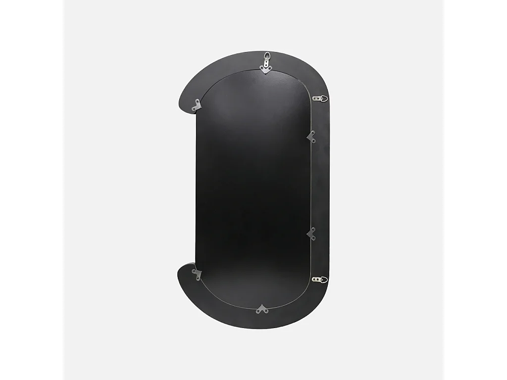 Espejo ovalado de madera, 91cm negro