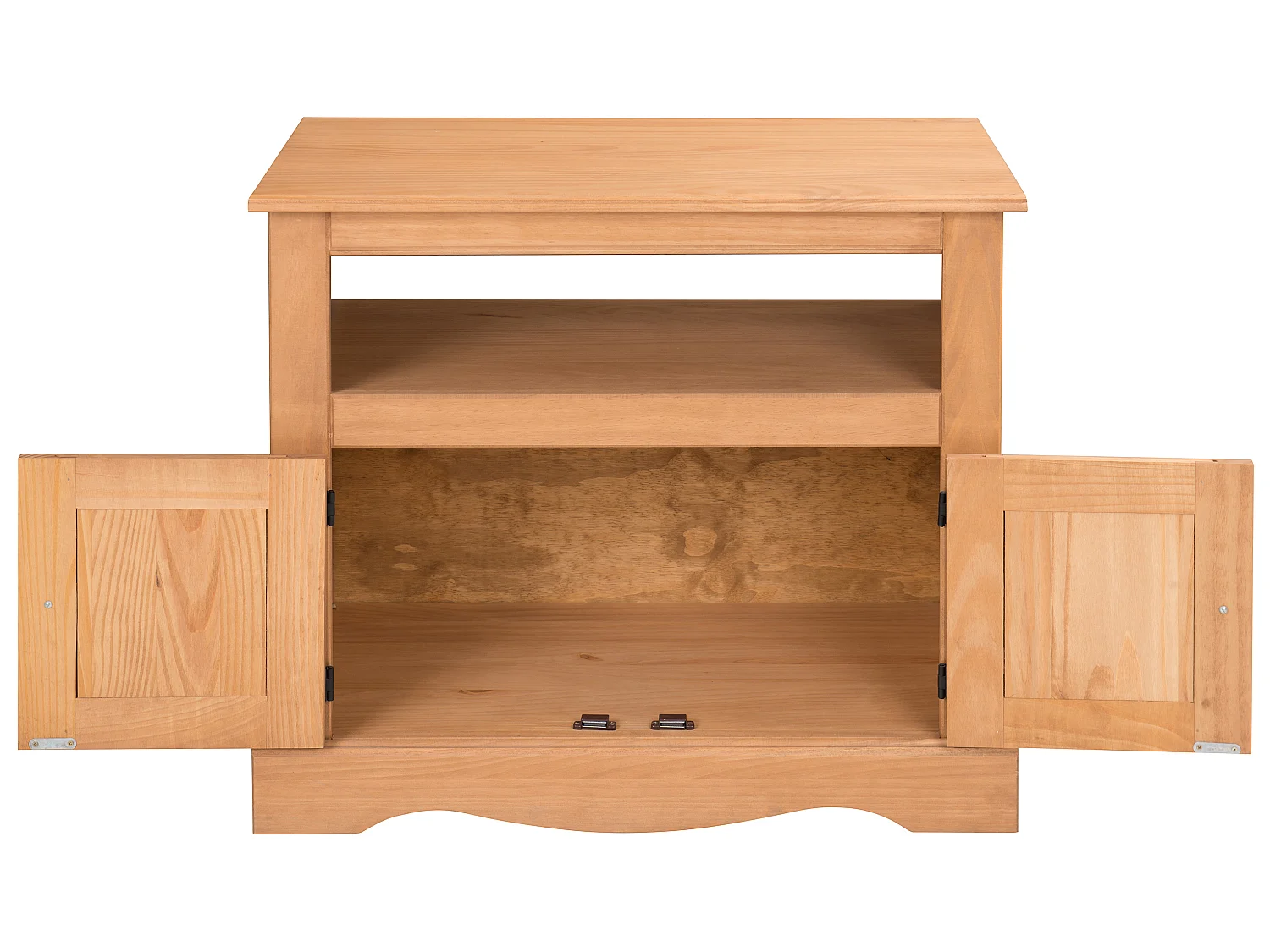 Mercers Furniture Corona Straight TV Unit Media Cabinet Stand Solid Wood Pine with Mexican Styling Wooden