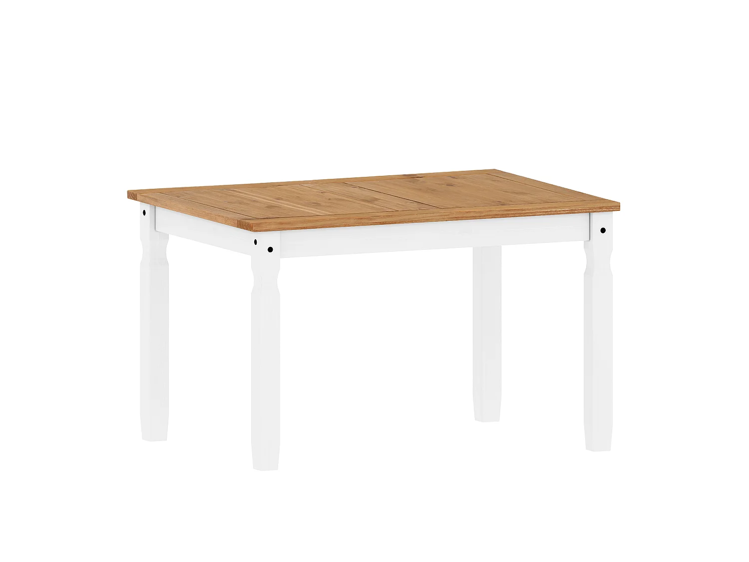 Mercers Furniture Corona White 4'0" Dining Table Solid Wood Mexican Pine Wooden Kitchen