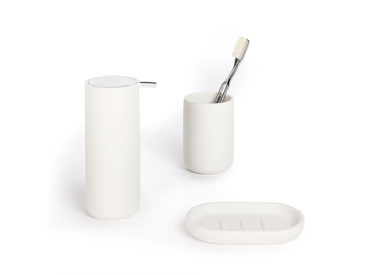 Gobelet blanc mat Stockholm - BATHBAZAAR