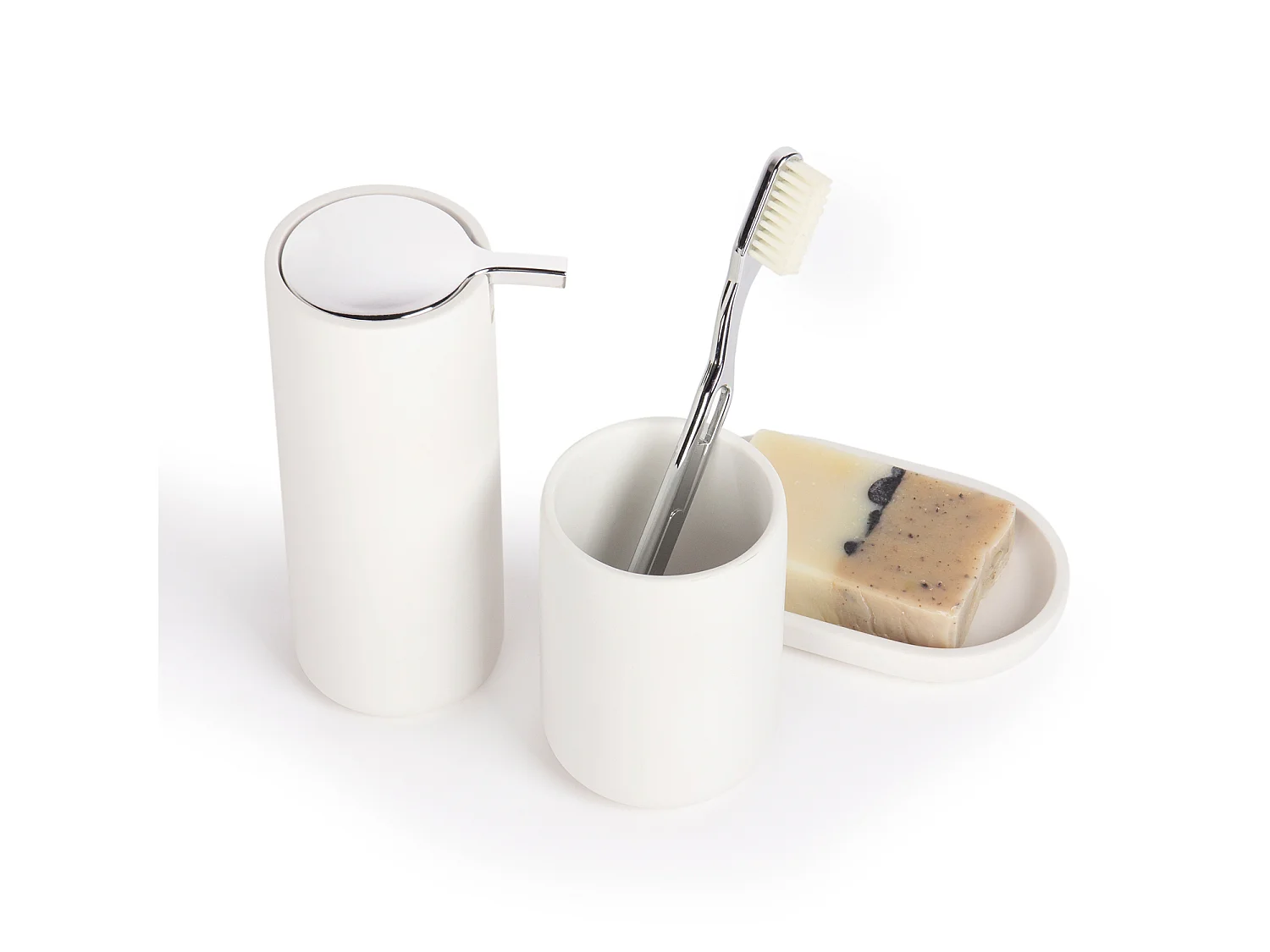 Gobelet blanc mat Stockholm - BATHBAZAAR