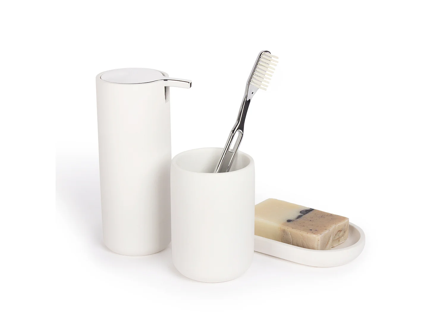 Gobelet blanc mat Stockholm - BATHBAZAAR
