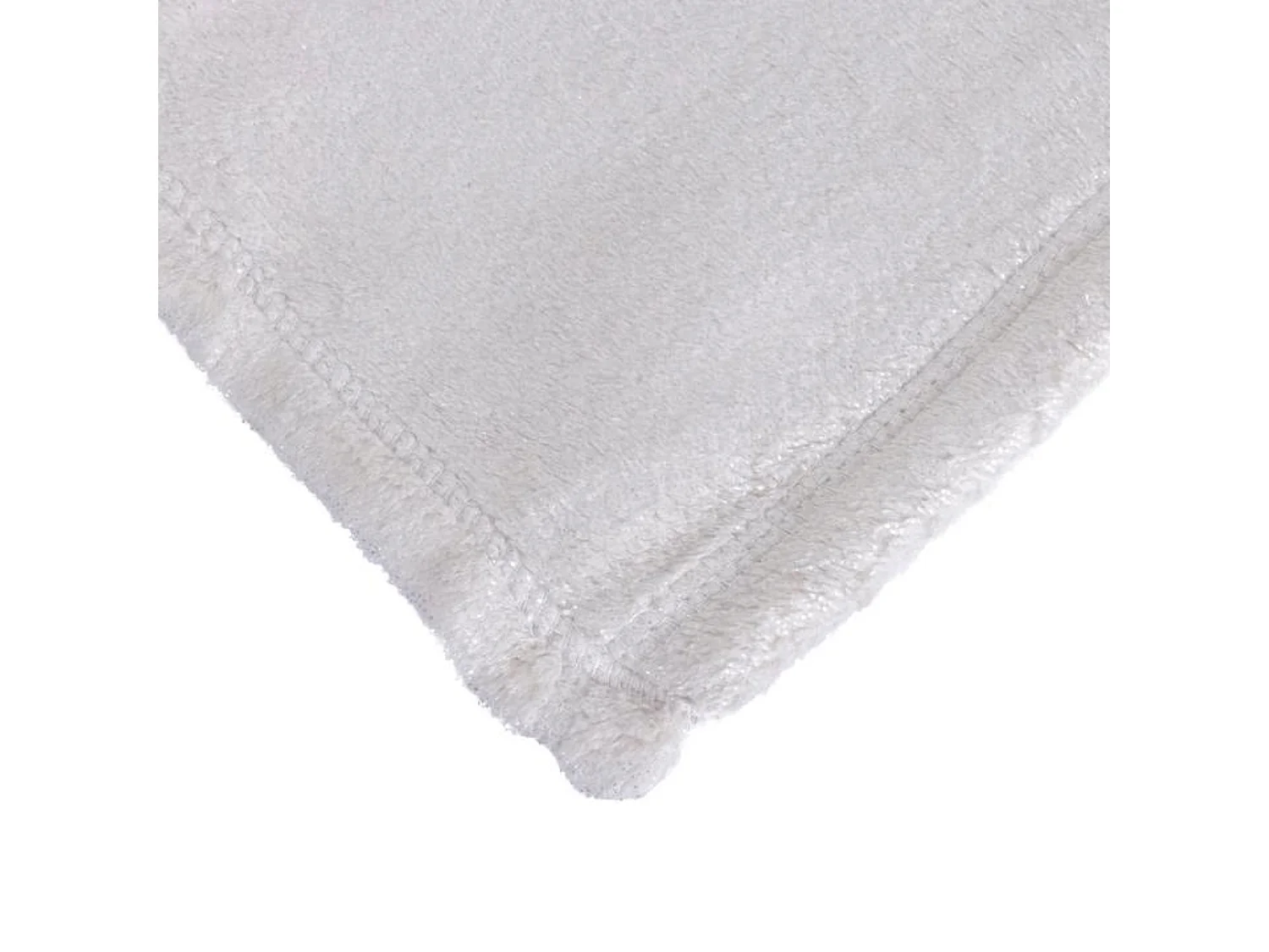 Couverture plaid blanc cassé 180x220cm DENARLA - SACASA