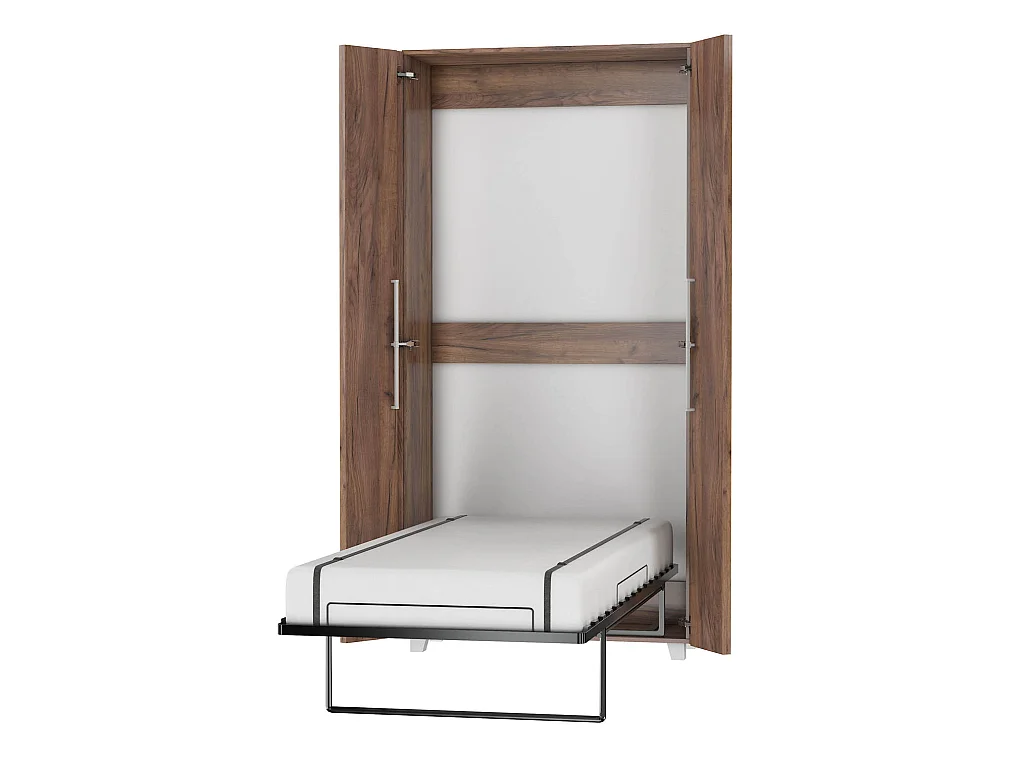 Letto a scomparsa verticale TEDDY 90 x 200 cm rovere craft tobacco con rete