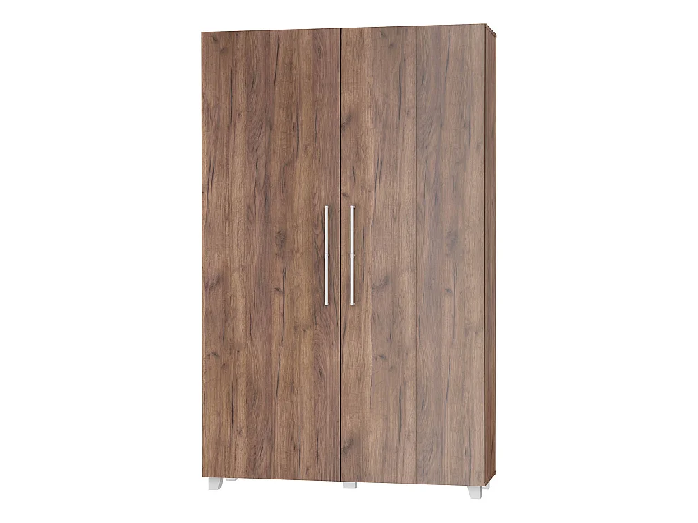 Lit escamotable vertical TEDDY 120 x 200 cm chêne craft tobacco avec sommier