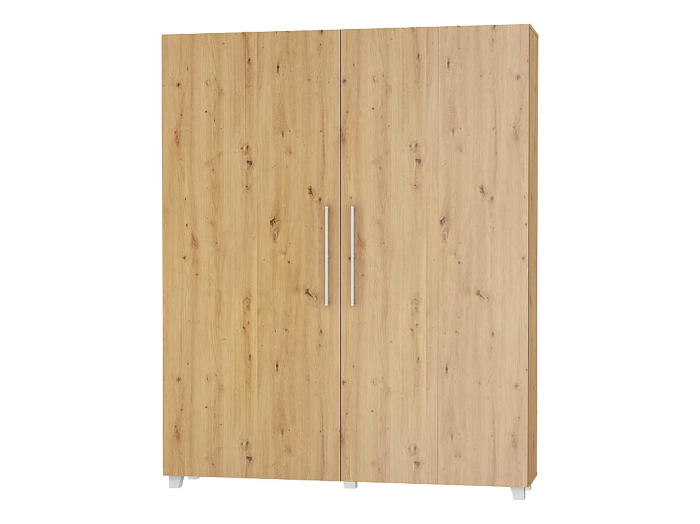 Lit escamotable vertical TEDDY 160 x 200 cm chêne artisan avec sommier