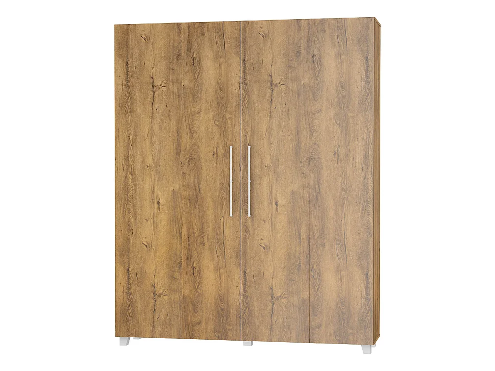 Lit escamotable vertical TEDDY 160 x 200 cm chêne de Bourgogne avec sommier