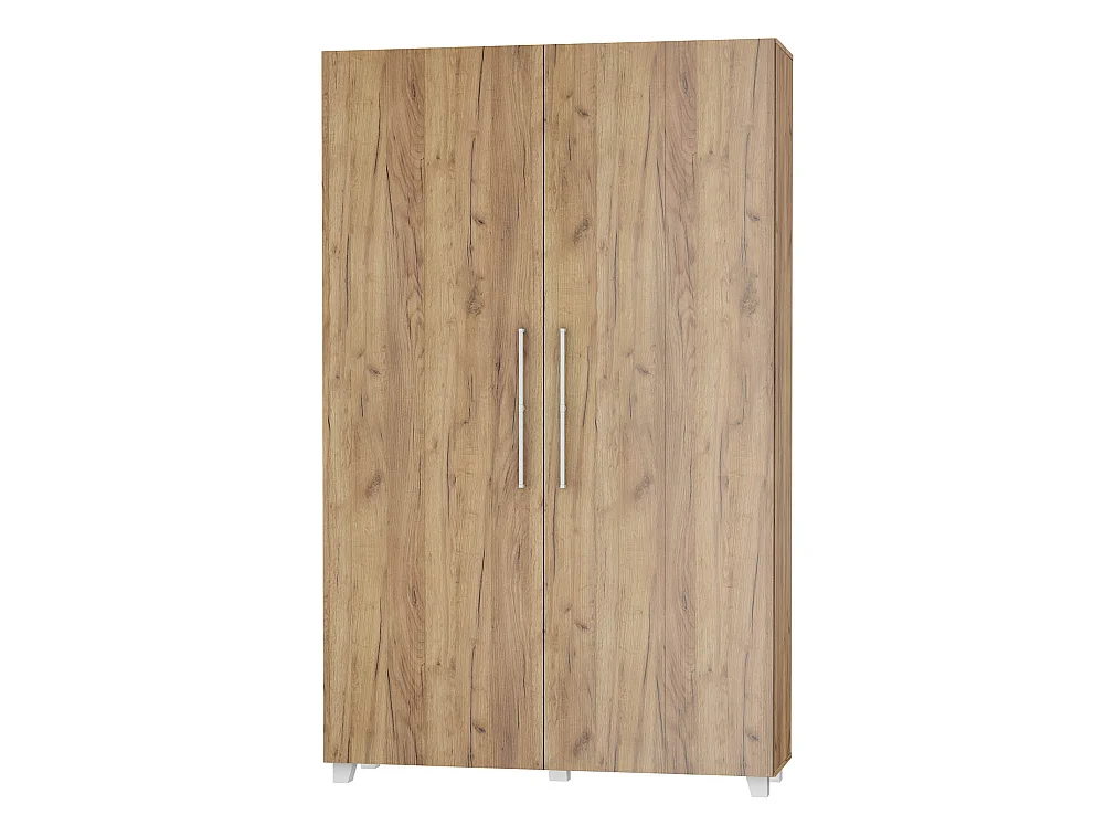 Lit escamotable vertical TEDDY 120 x 200 cm chêne craft doré avec sommier