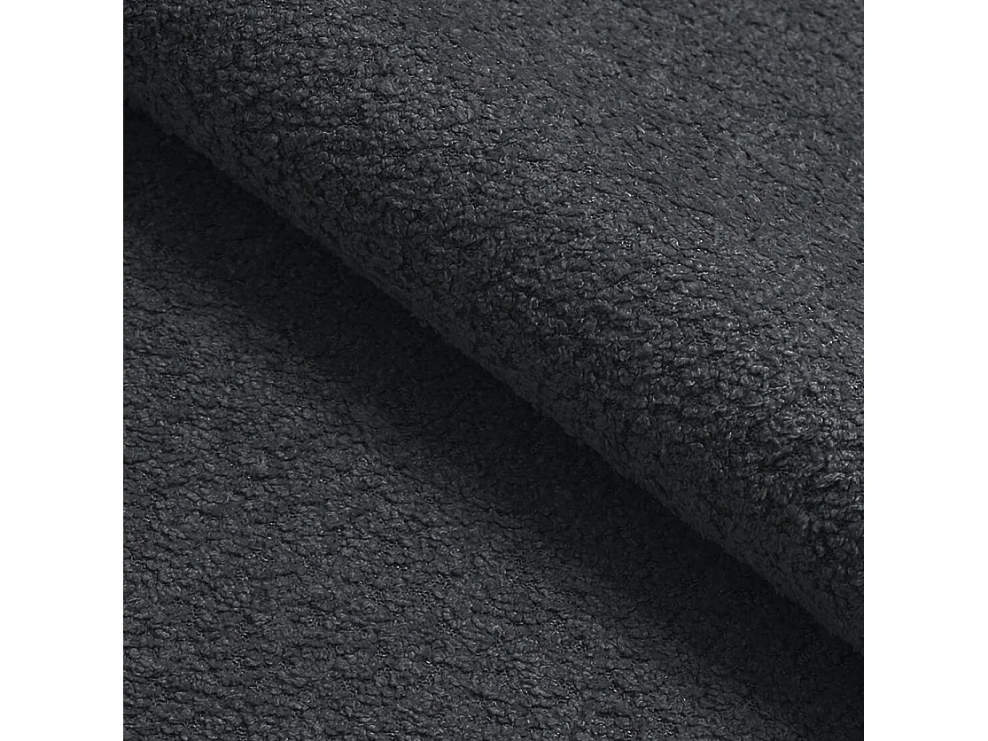 FURNISTAR Gestoffeerd bed MIA met opbergruimte 180x200|Bubble bed|Tweepersoonsbed met opbergruimte|Lattenbodem|Boxspringlook|zonder matras-Zwart