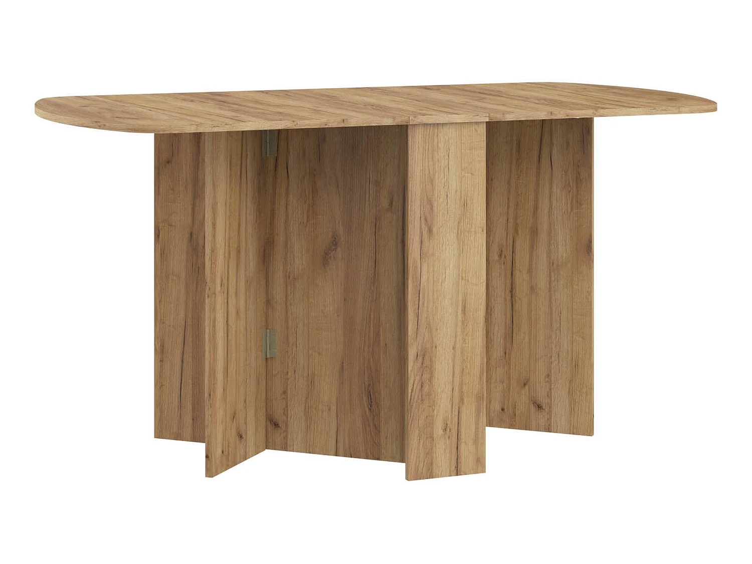 Klapbord HOMI MINI 2 22-150 cm med oval bordplade - Craft gylden eg