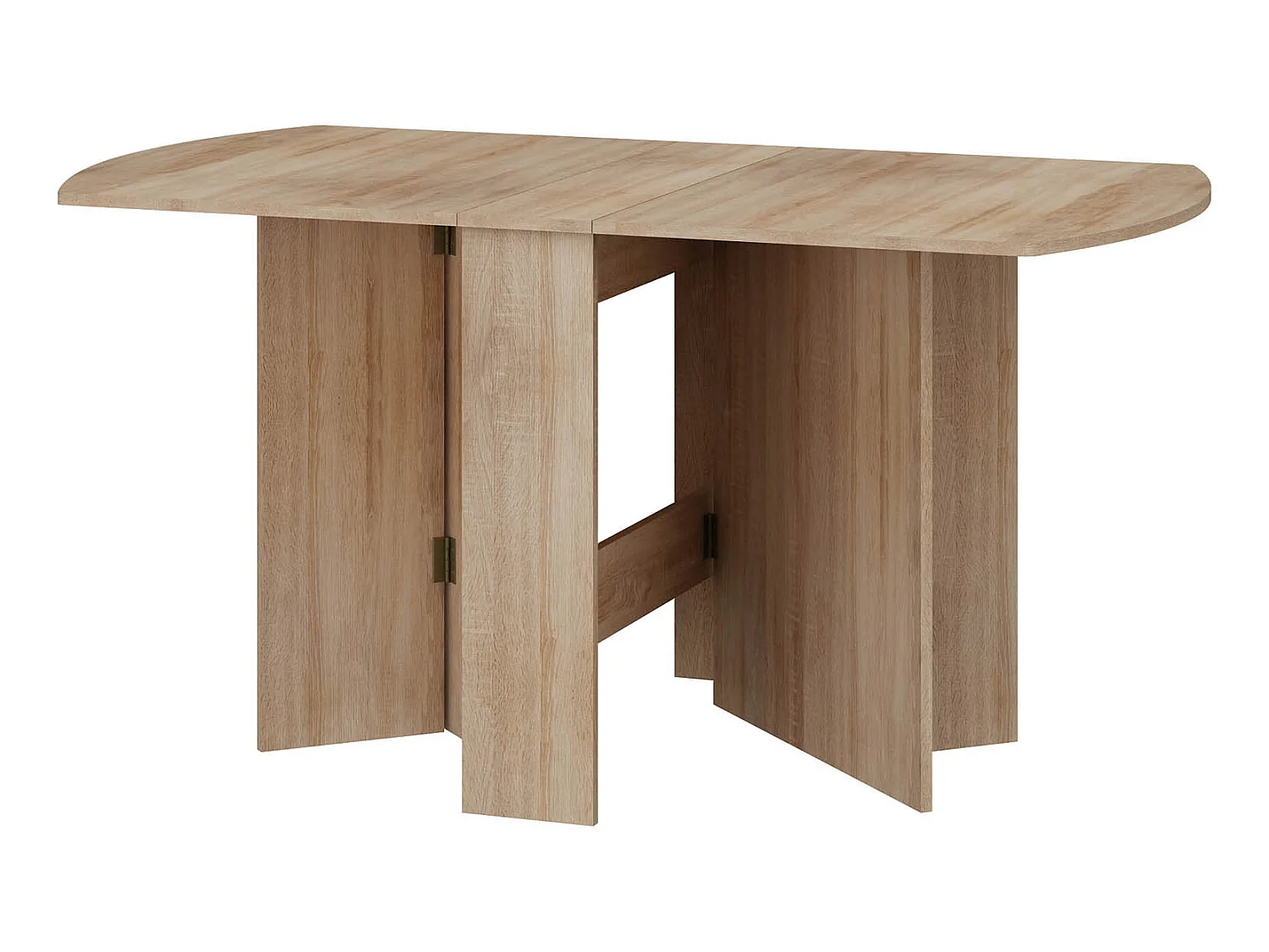 Klapbord HOMI MINI 2 22-150 cm med oval bordplade - Sonoma-eg
