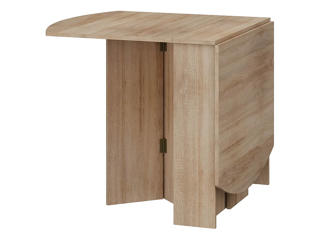 Klapbord HOMI MINI 2 22-150 cm med oval bordplade - Sonoma-eg