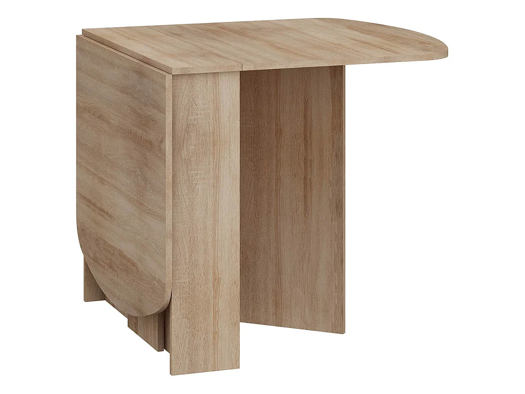 Klapbord HOMI MINI 2 22-150 cm med oval bordplade - Sonoma-eg