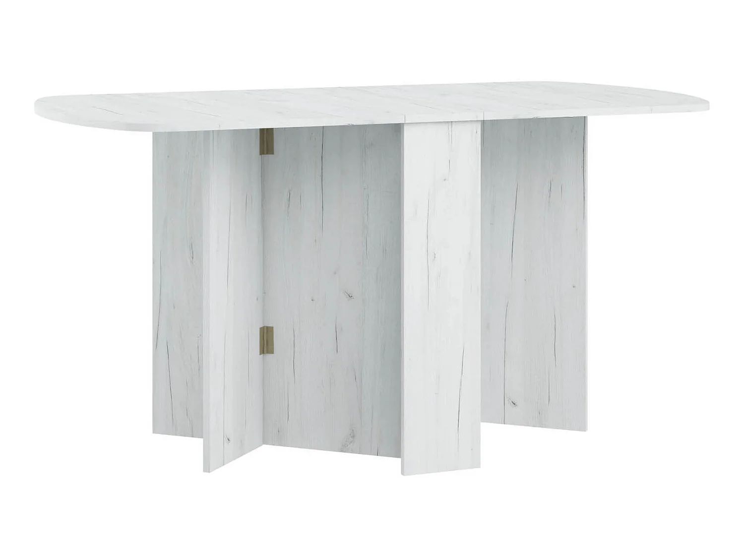 Klapbord HOMI MINI 2 22-150 cm med oval bordplade - Craft hvid