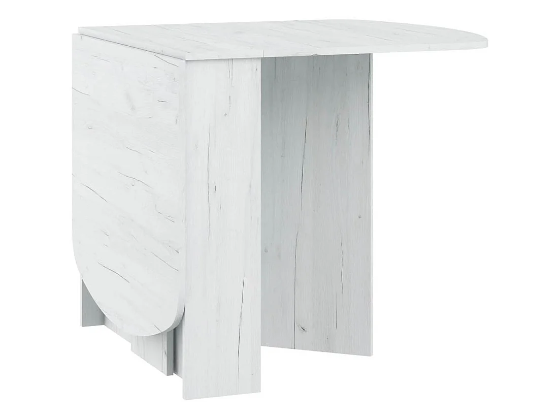 Klapbord HOMI MINI 2 22-150 cm med oval bordplade - Craft hvid
