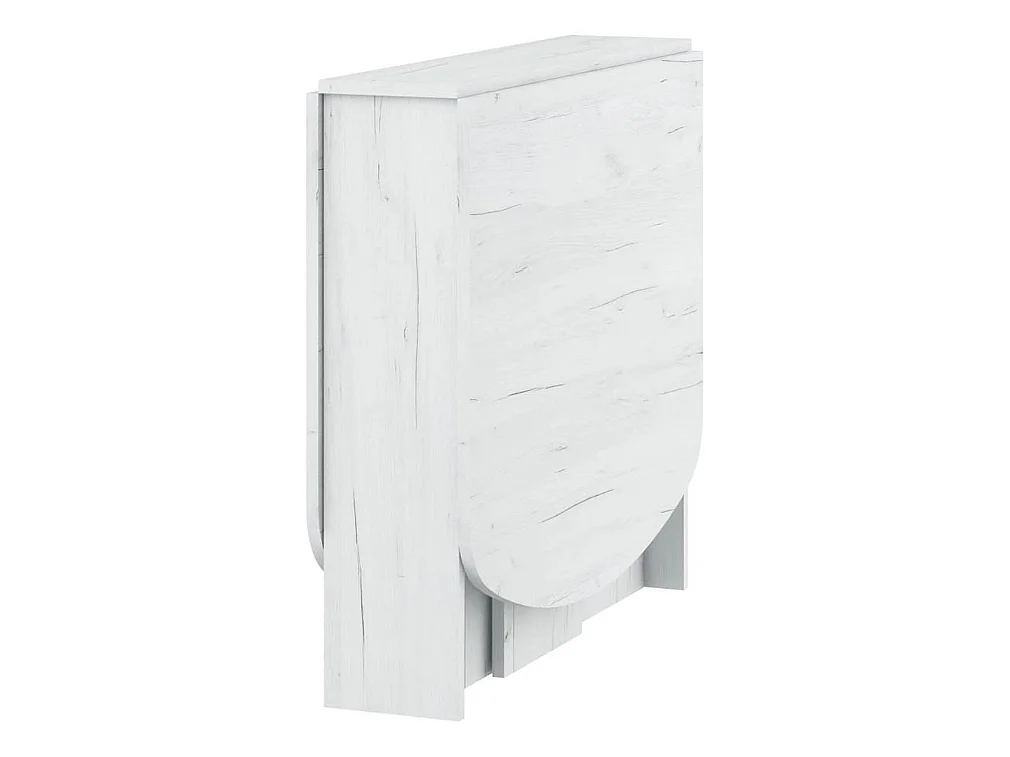 Klapbord HOMI MINI 2 22-150 cm med oval bordplade - Craft hvid