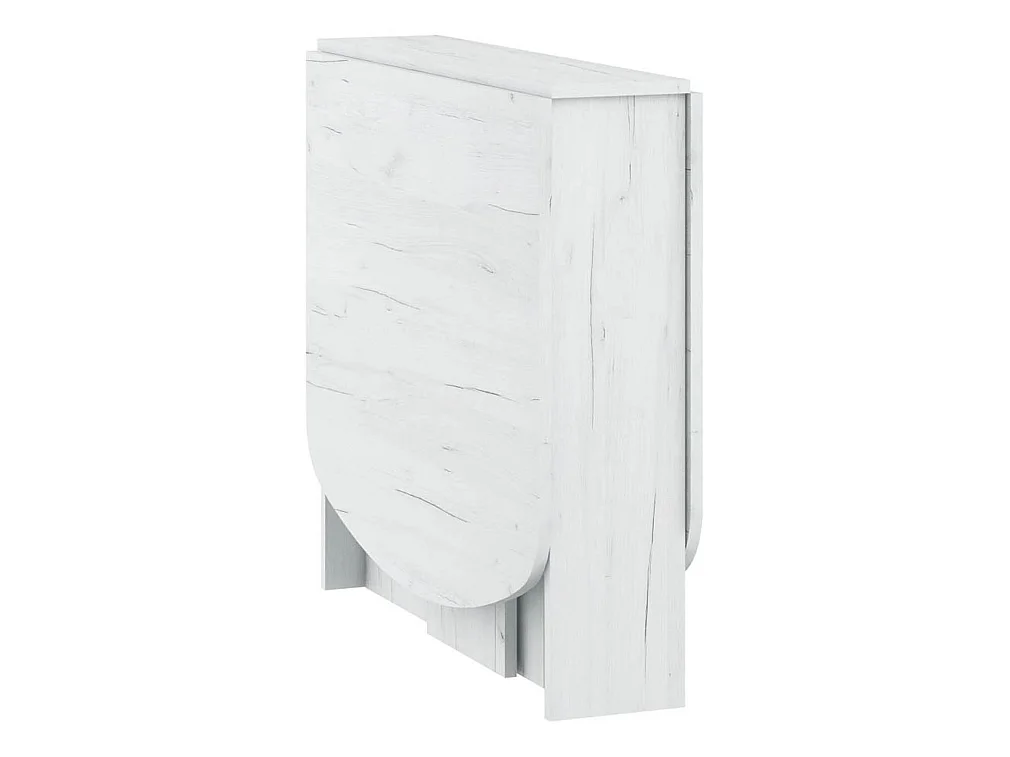 Klapbord HOMI MINI 2 22-150 cm med oval bordplade - Craft hvid