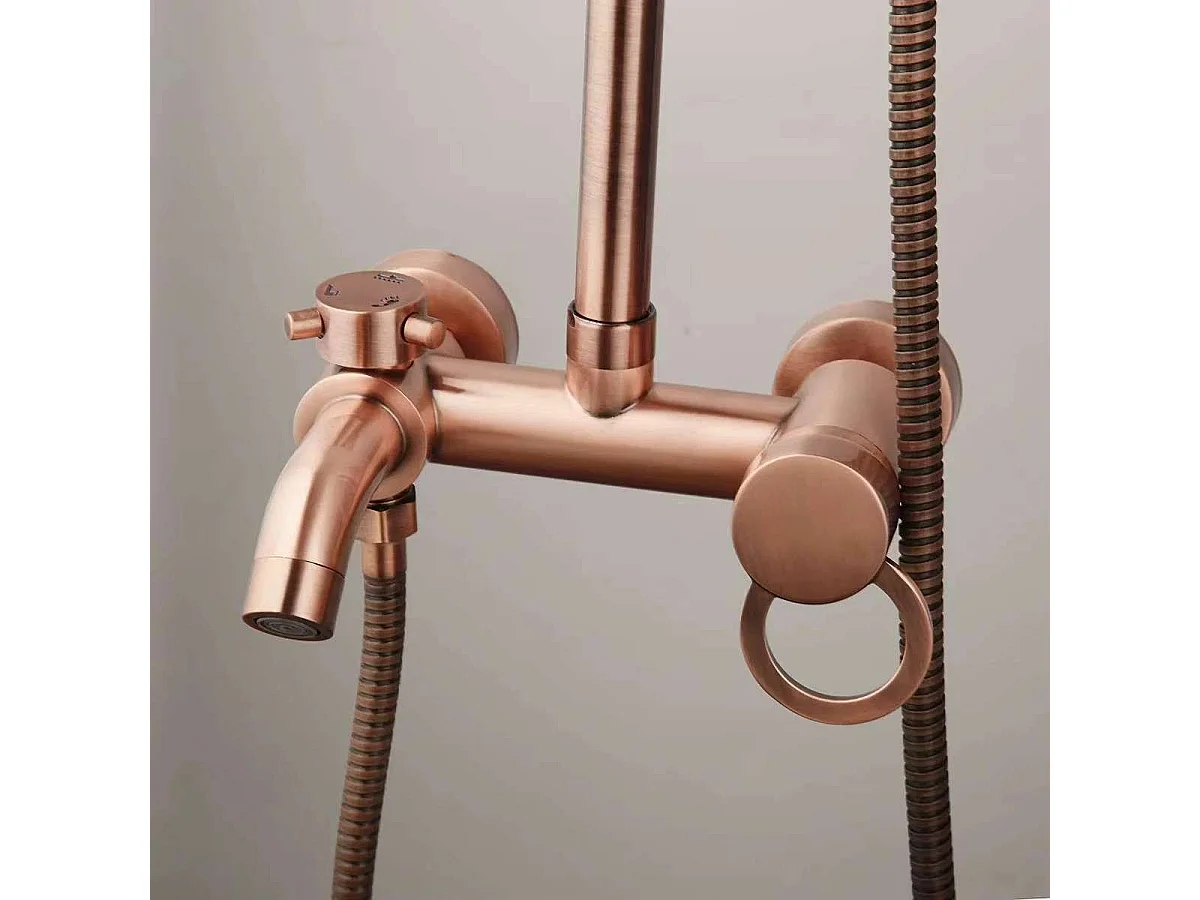 Colonne bain douche or rose, Oriane
