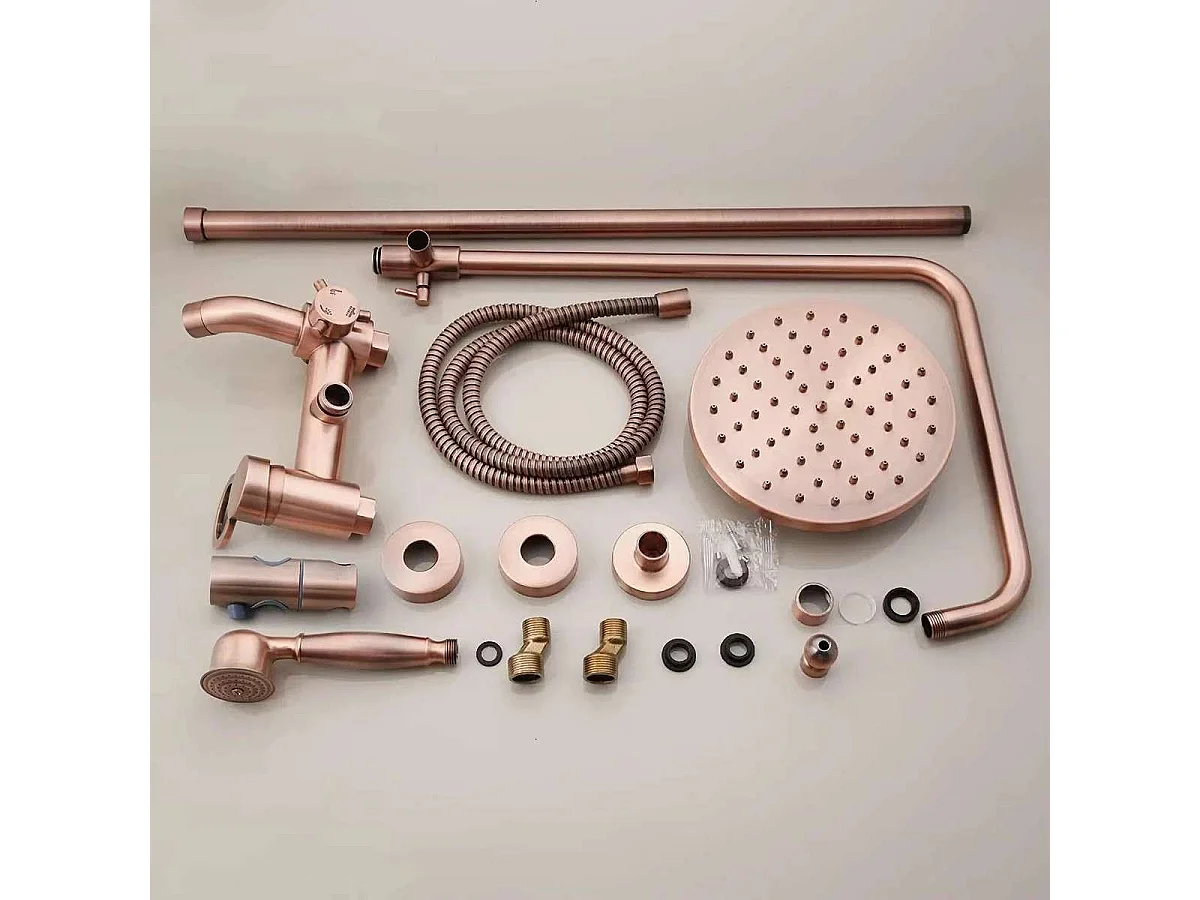 Colonne bain douche or rose, Oriane
